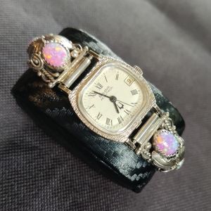 Vintage Sterling & Stone watchband